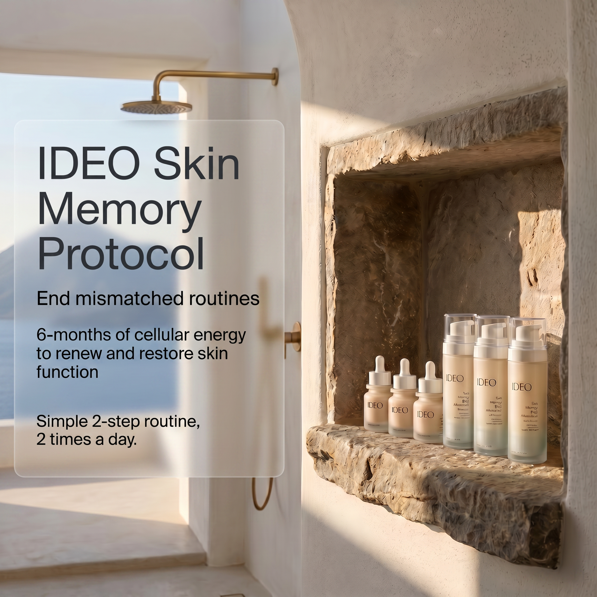 6-month supply of IDEO Skin Memory Protocol